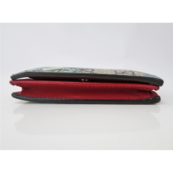 Gucci Beige and Blue Floral Women's Wallet - Picture 7 of 10